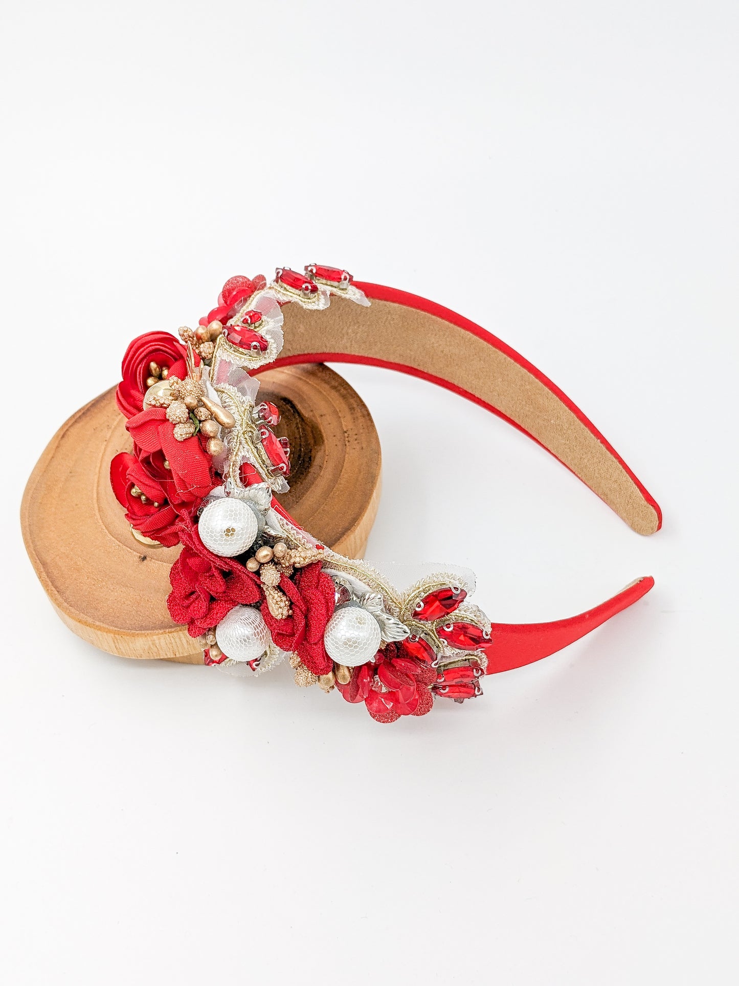 Red Floral Decor Headband