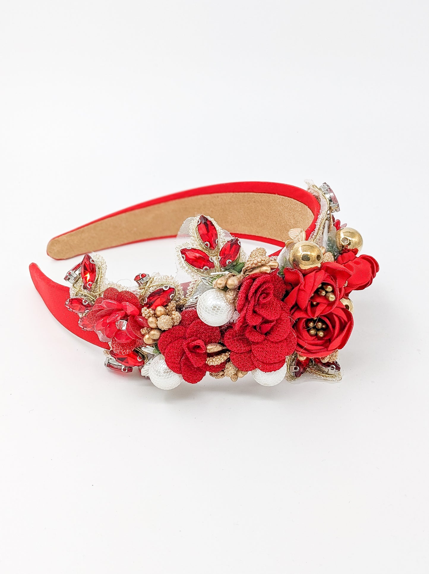 Red Floral Decor Headband