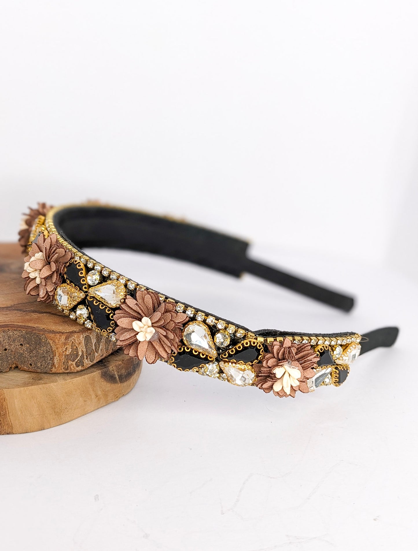 Floral and Diamante Décor Headband