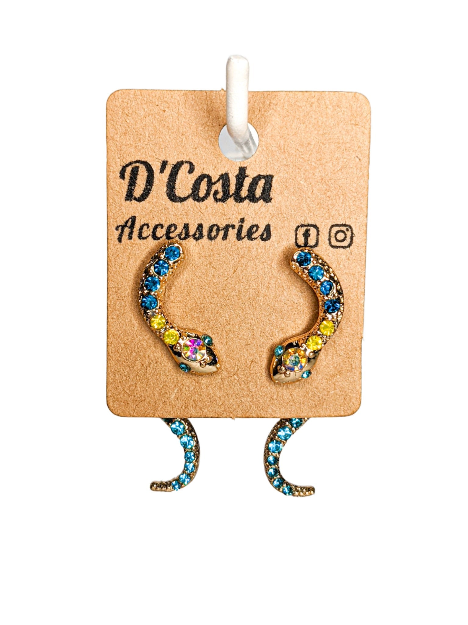 Dangle store snake earrings