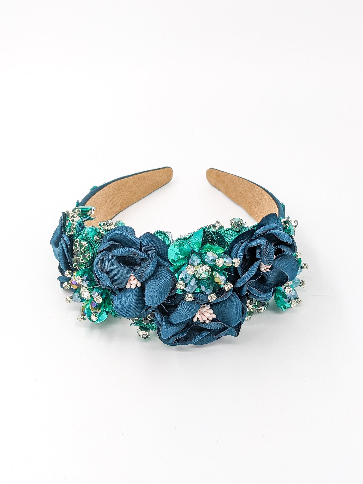 Emerald Blossom Luxe Headband