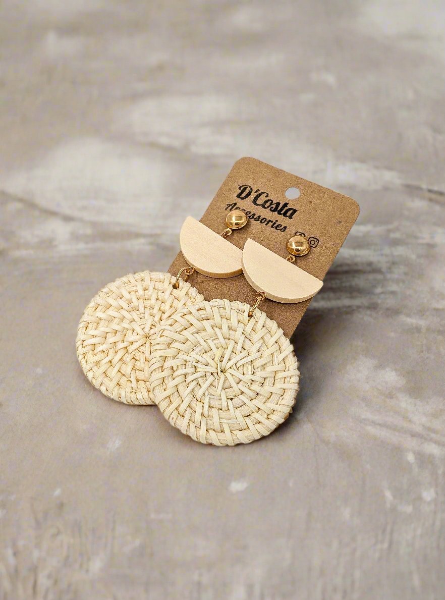 Sandswept Rattan Earrings