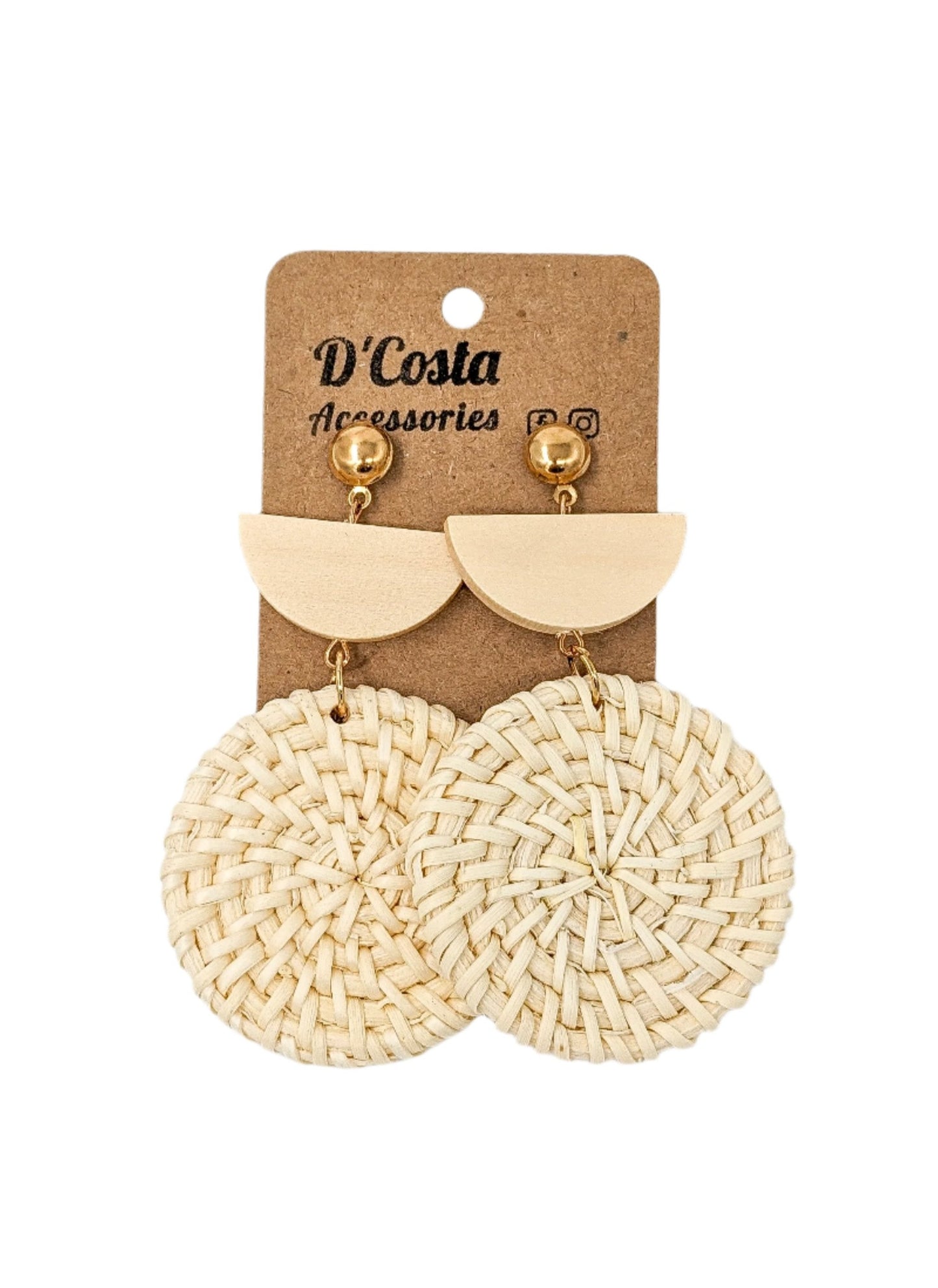 Sandswept Rattan Earrings