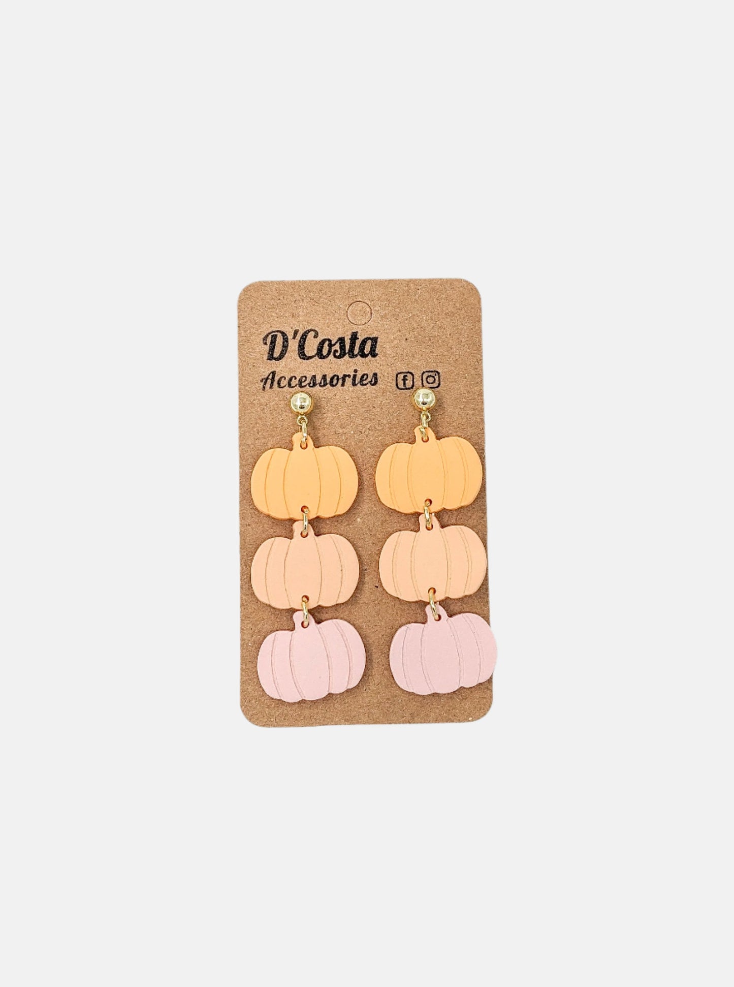 Pastel Pumpkin Delight Earrings