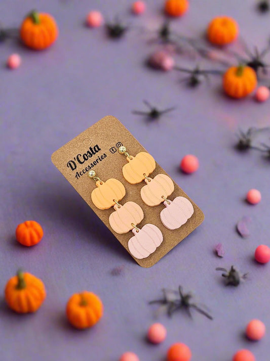 Pastel Pumpkin Delight Earrings