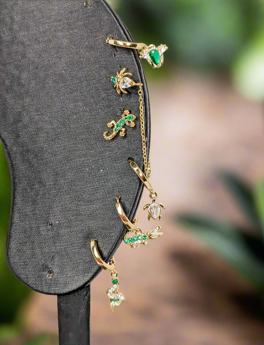 Reptile Earrings Set