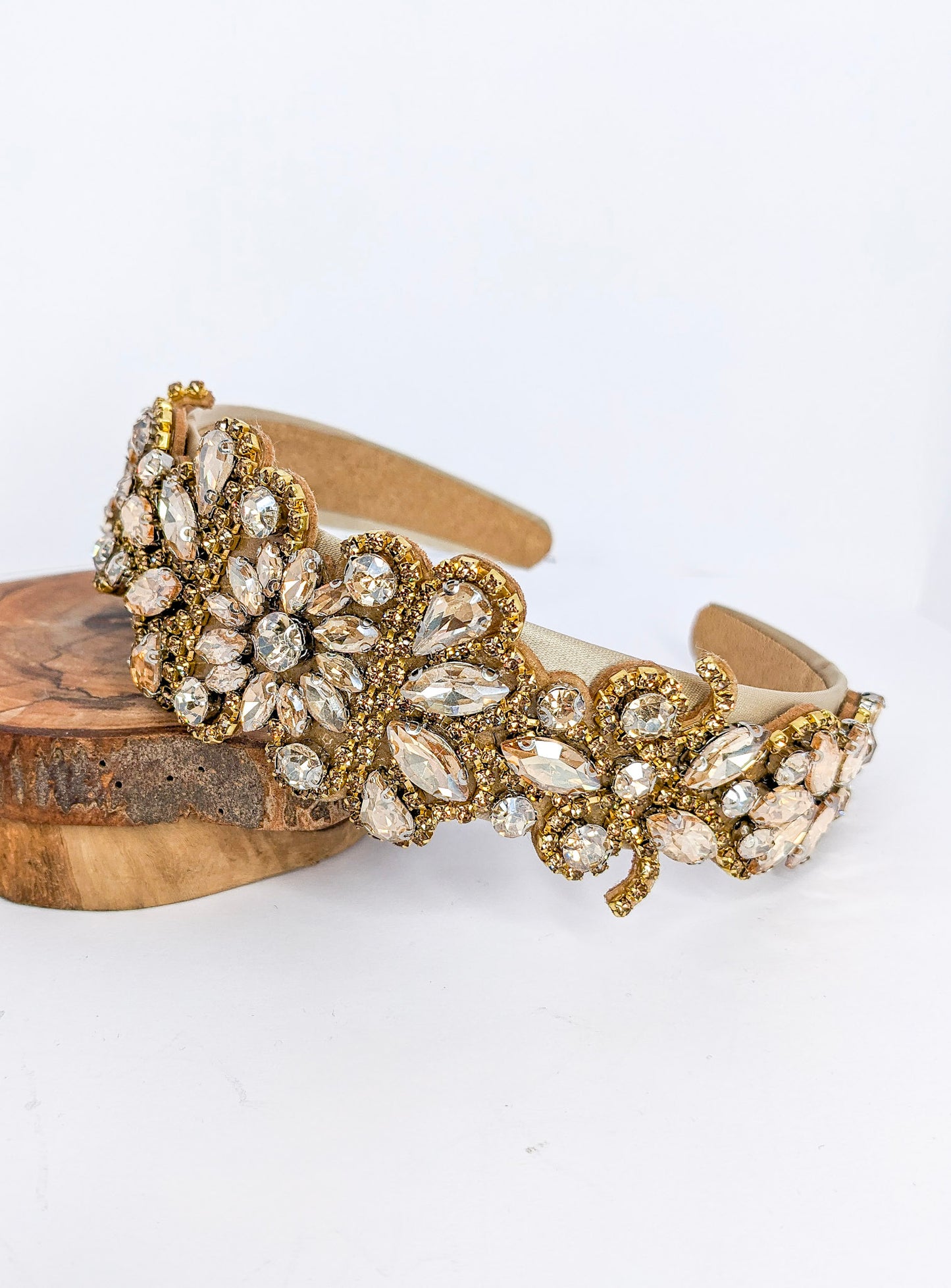 Gold Baroque Rhinestone Headband