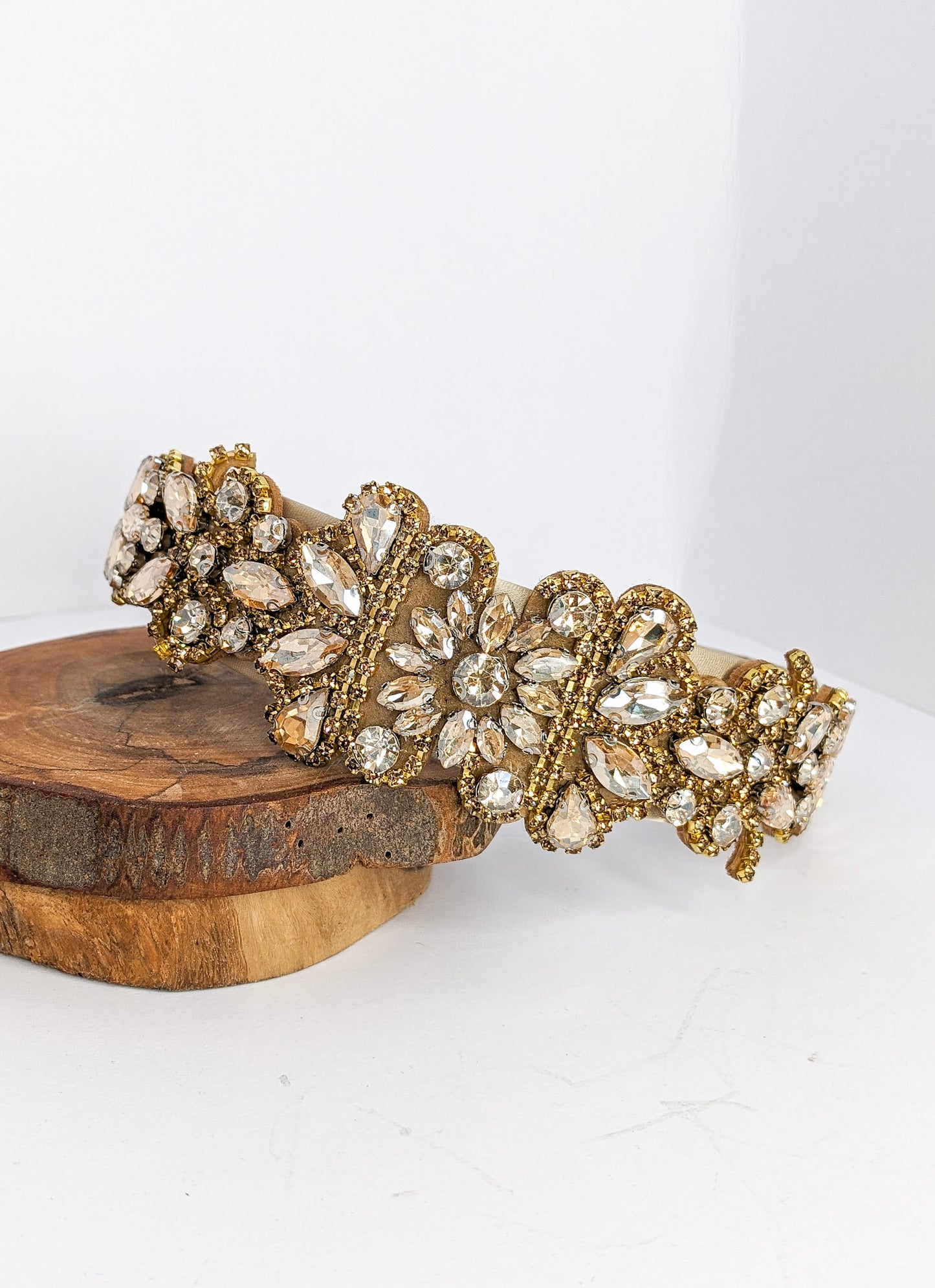 Gold Baroque Rhinestone Headband