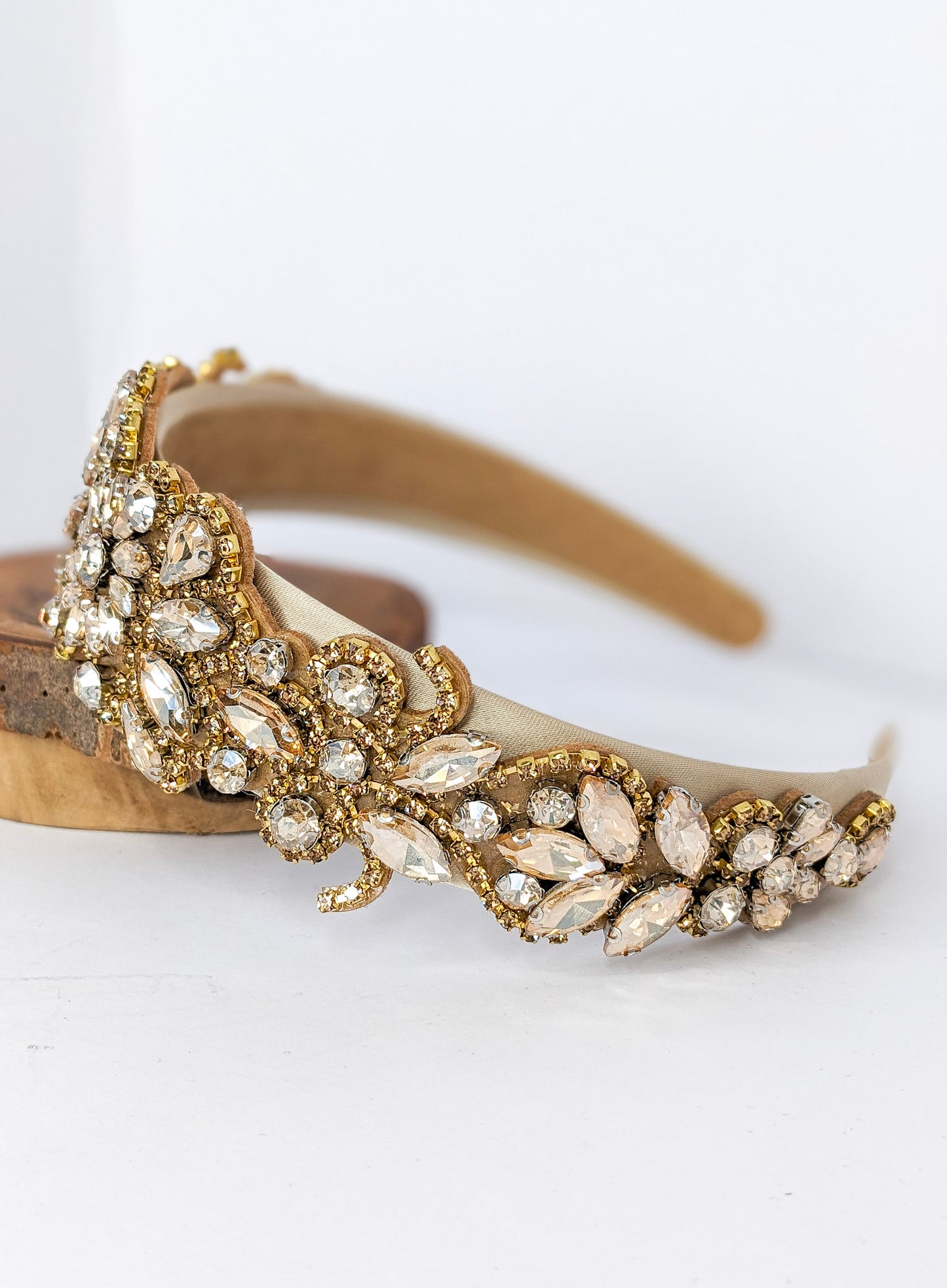 Gold Baroque Rhinestone Headband