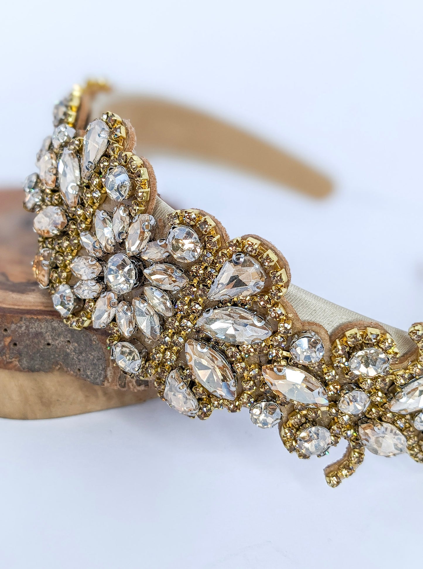 Gold Baroque Rhinestone Headband