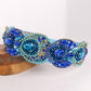 Blue Peacock Baroque Headband