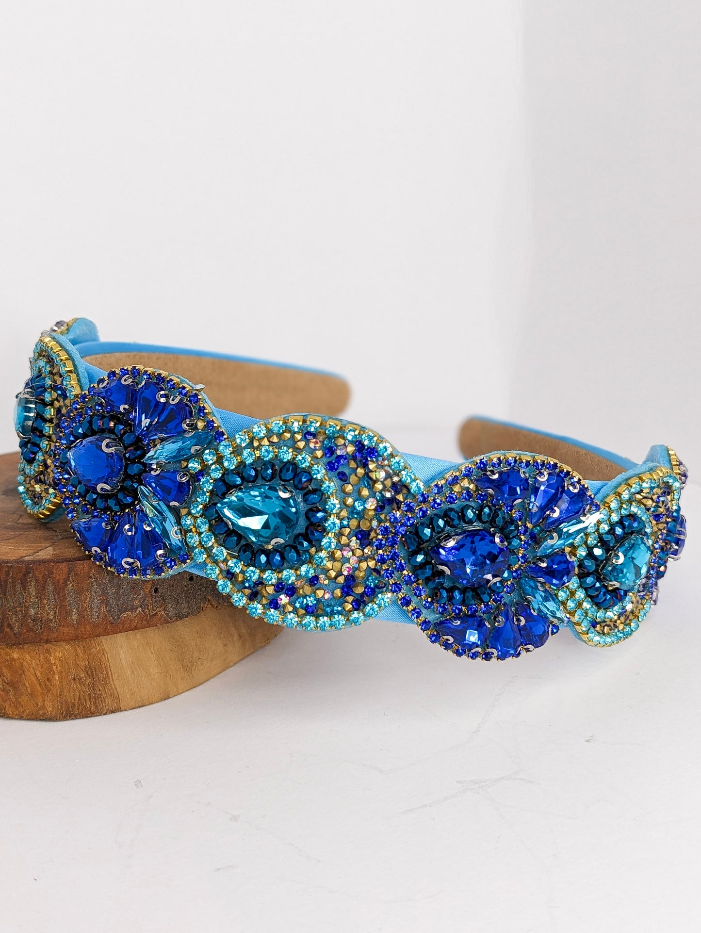 Blue Peacock Baroque Headband