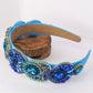 Blue Peacock Baroque Headband