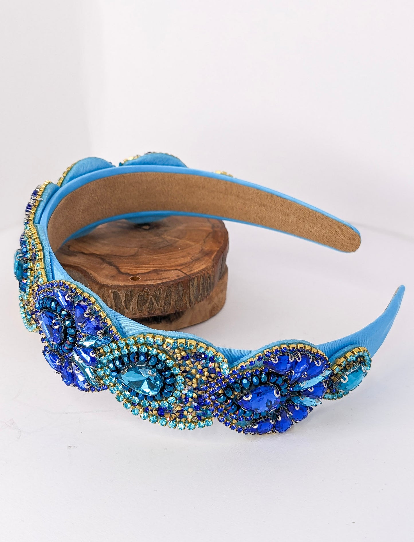 Blue Peacock Baroque Headband