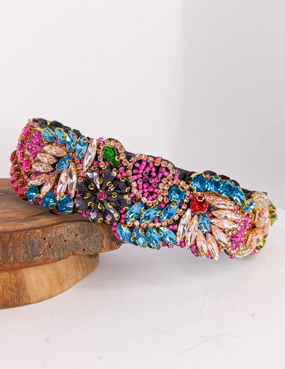 Colouful Baroque Rhinestone Headband