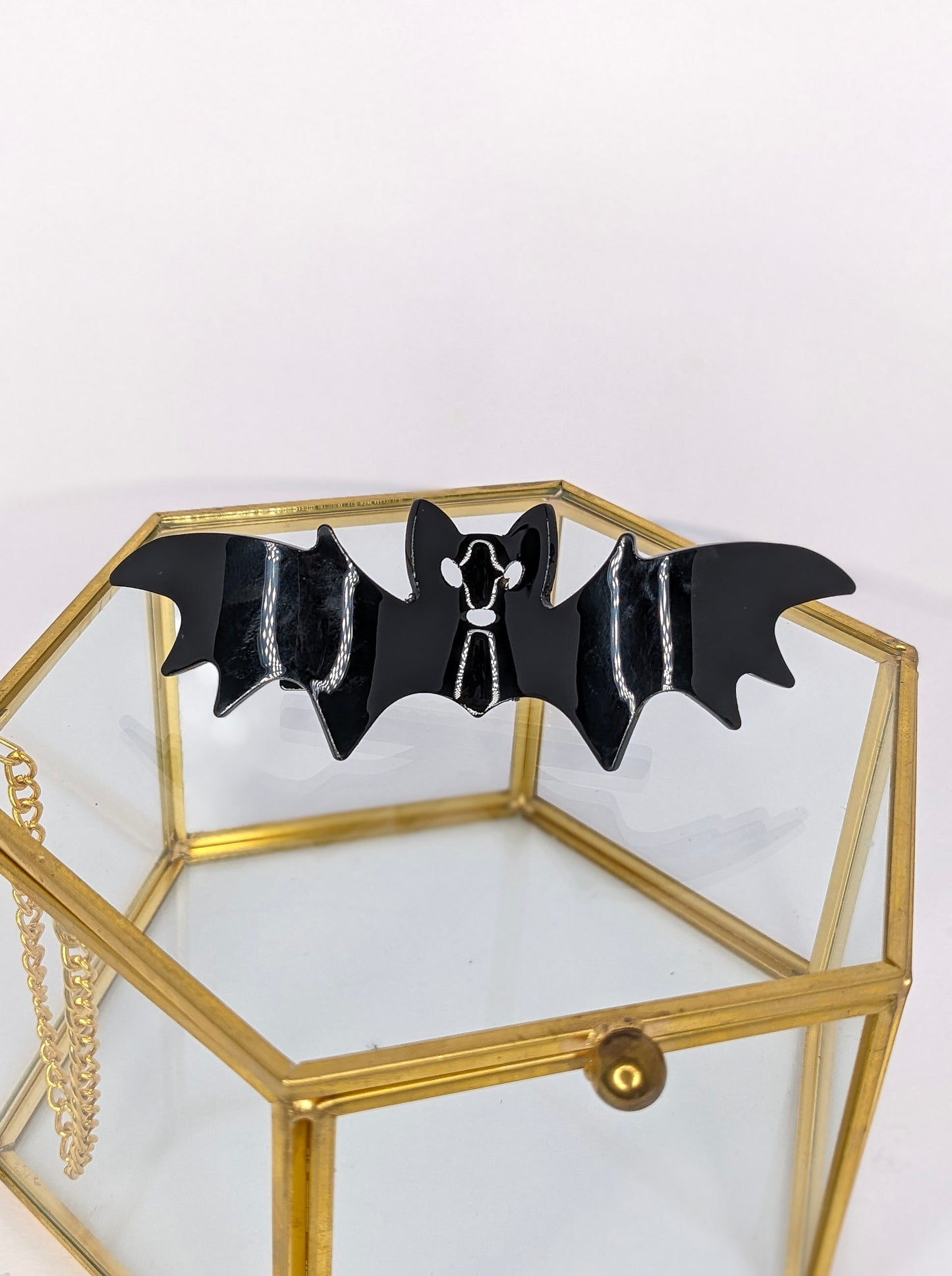 Black Bat Hair Clip