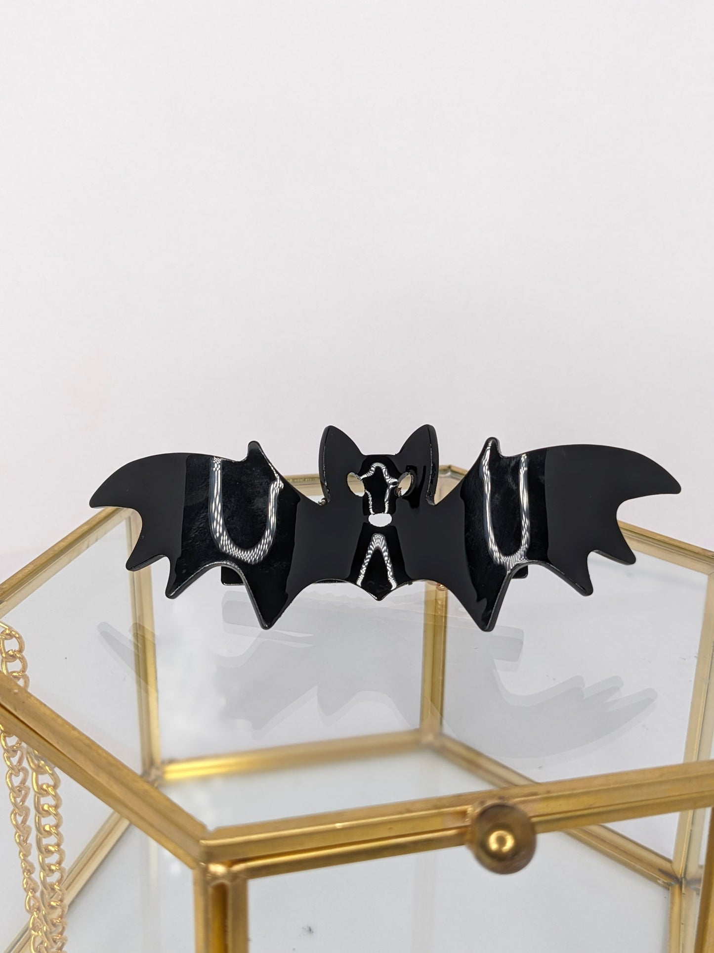 Black Bat Hair Clip