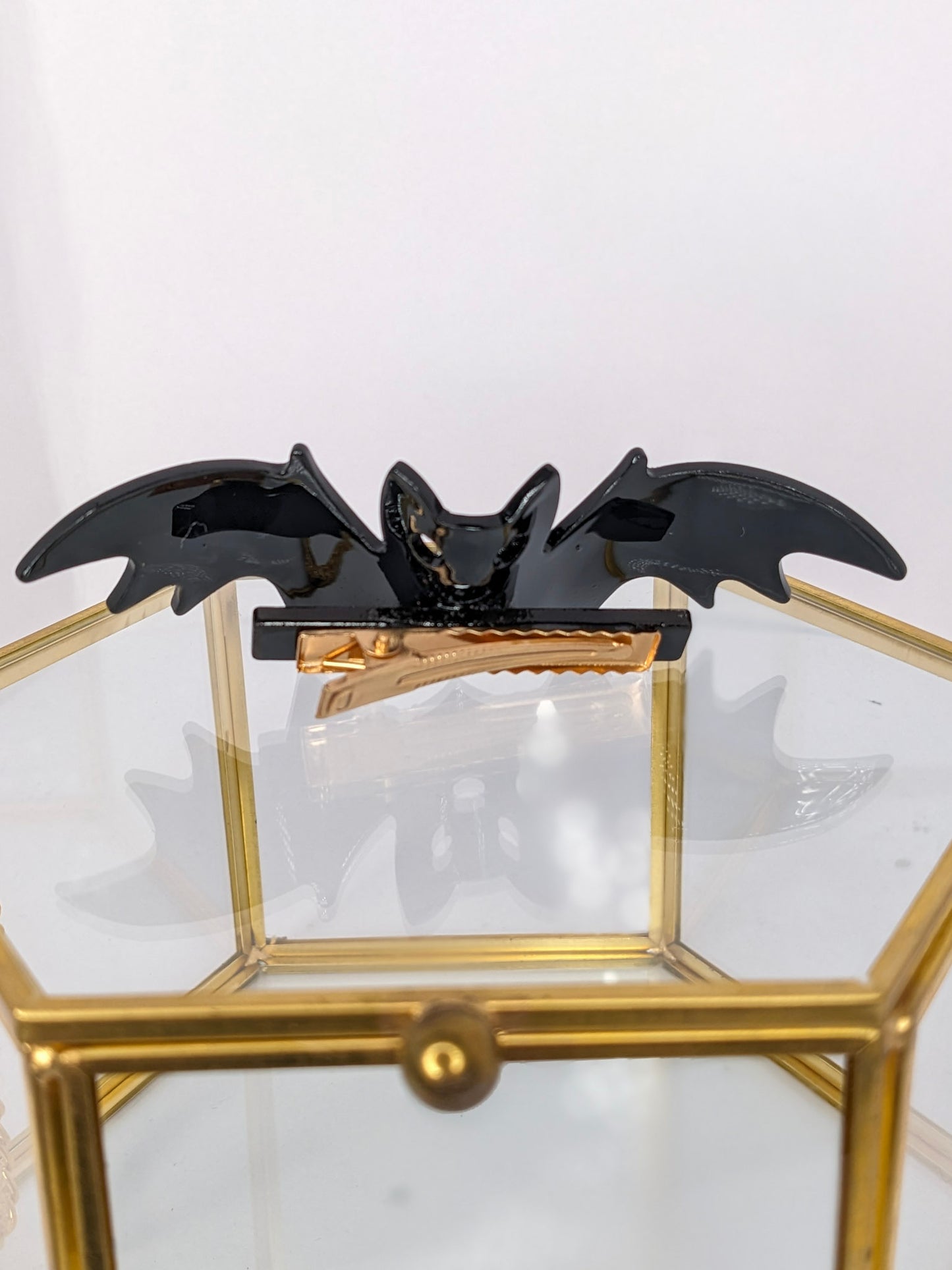 Black Bat Hair Clip