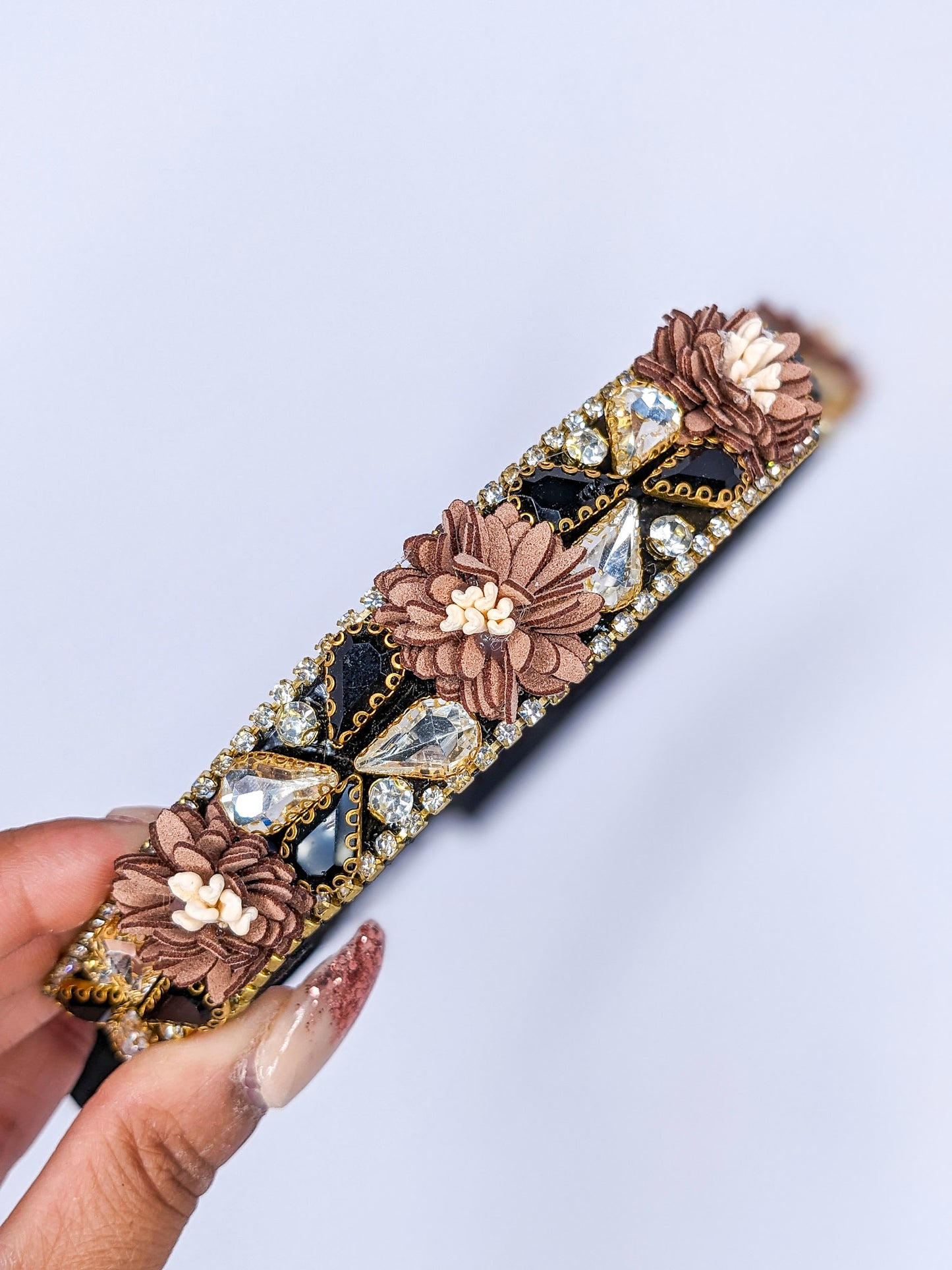 Floral and Diamante Décor Headband