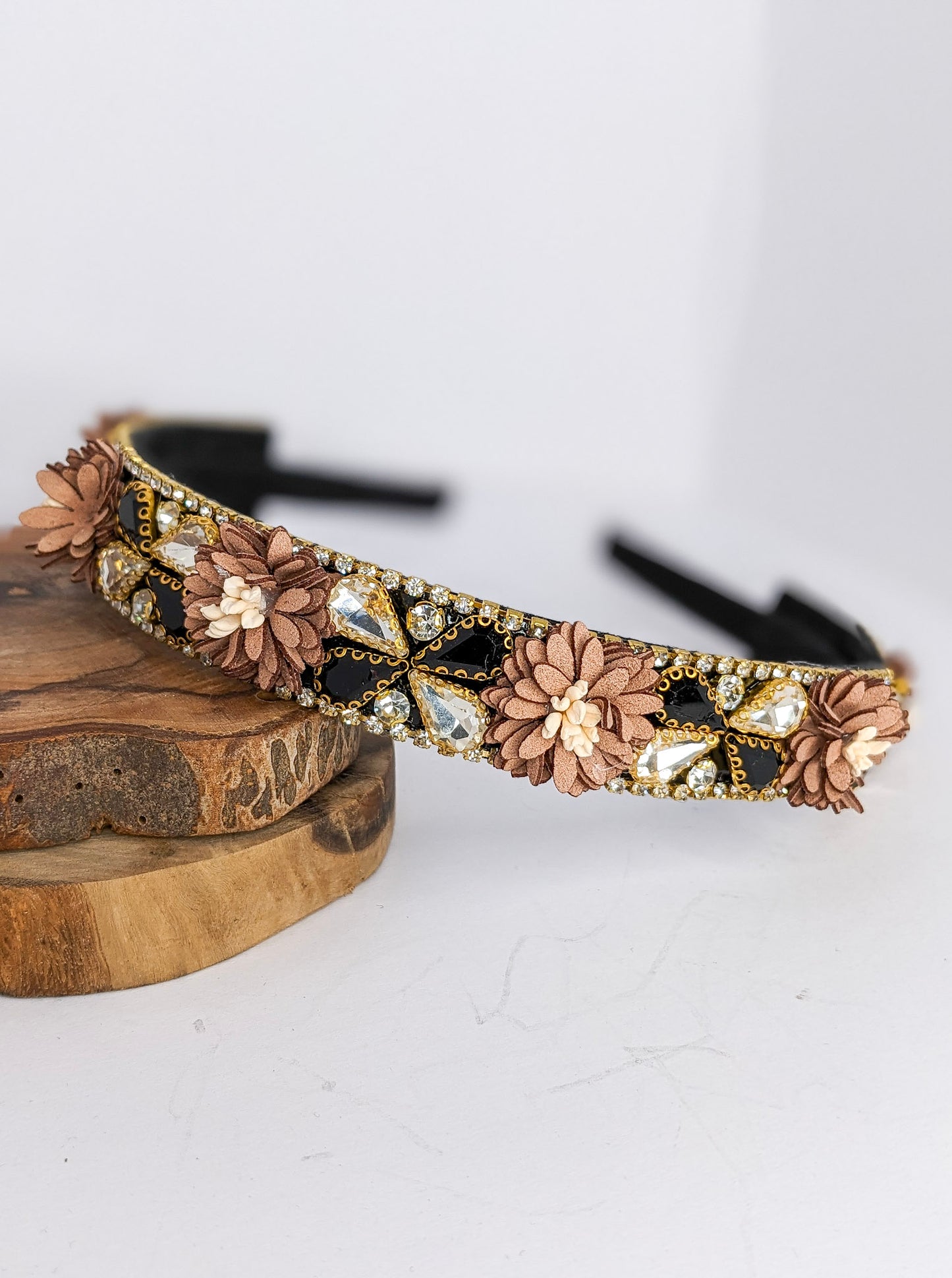 Floral and Diamante Décor Headband