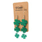 Glitter Shamrock Trio Earrings