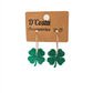 Glitter Shamrock Hoops