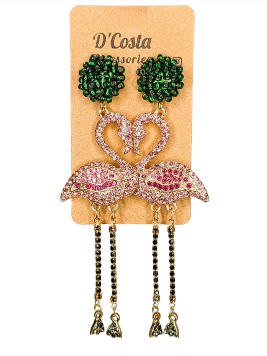 Fabulous Oversized Flamingo Earrings