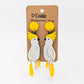 Sulphur-Crested Cockatoo Statement Earrings