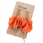 Orange Petal Earrings