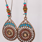 Bronze Boho Drop Earrings