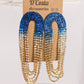 Blue Gradient Rhinestone Earrings