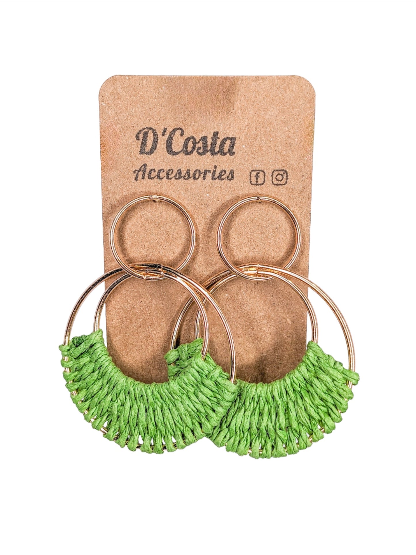 Vacay Woven Circle Earrings