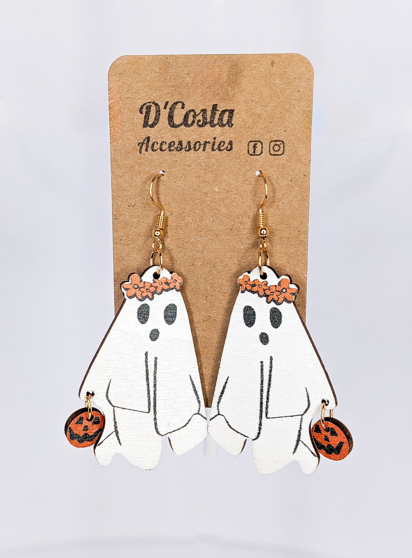 Trick or Treat Ghost Earrings