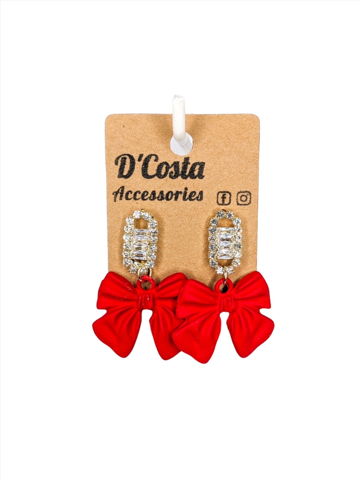 Christmas Bow Earrings