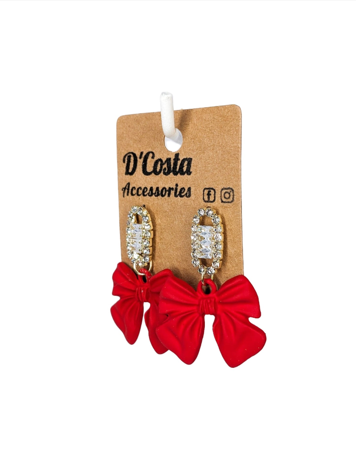 Christmas Bow Earrings