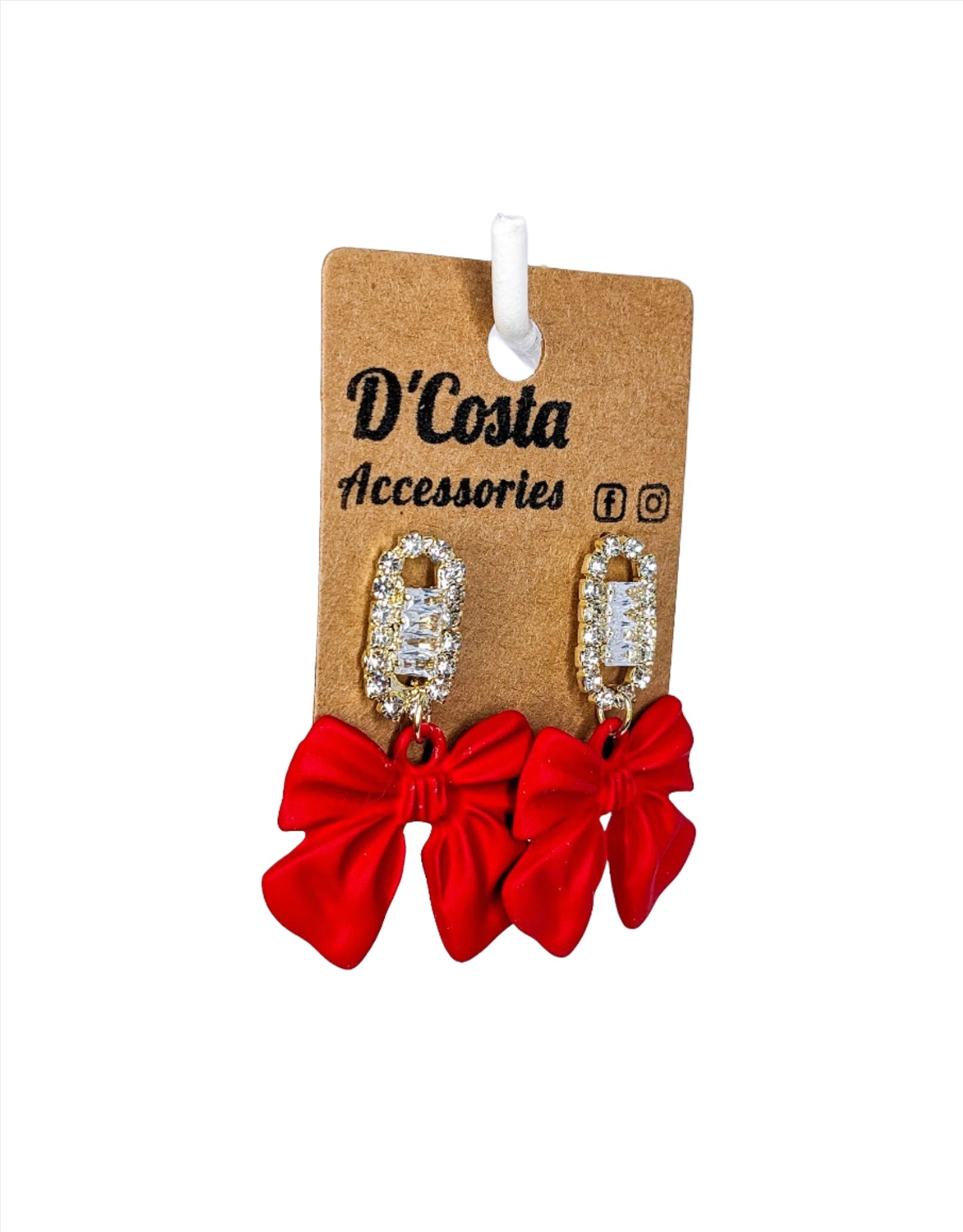 Christmas Bow Earrings