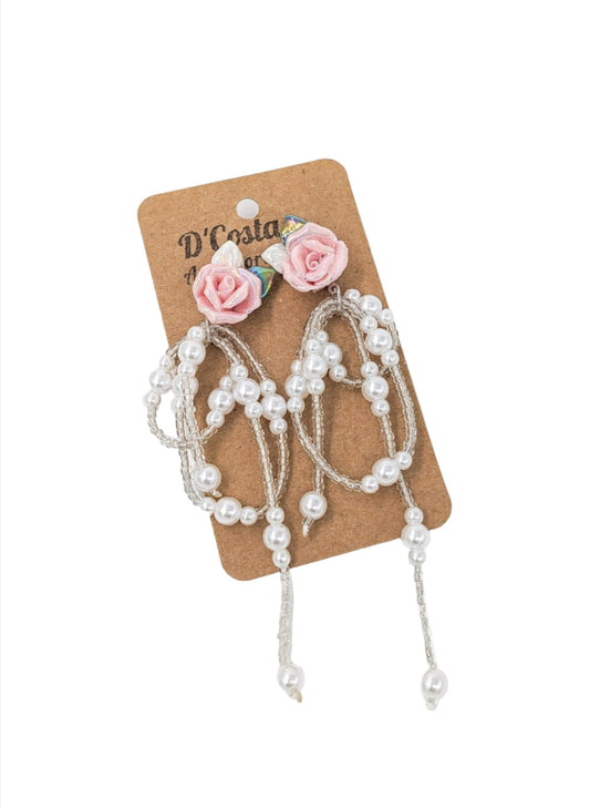 Romantic Rose Drop Earrings