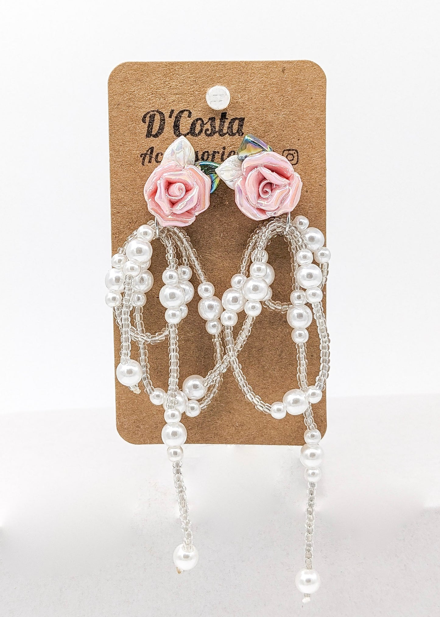 Romantic Rose Drop Earrings