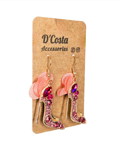 Pink Princess Stiletto Earrings