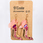 Pink Princess Stiletto Earrings