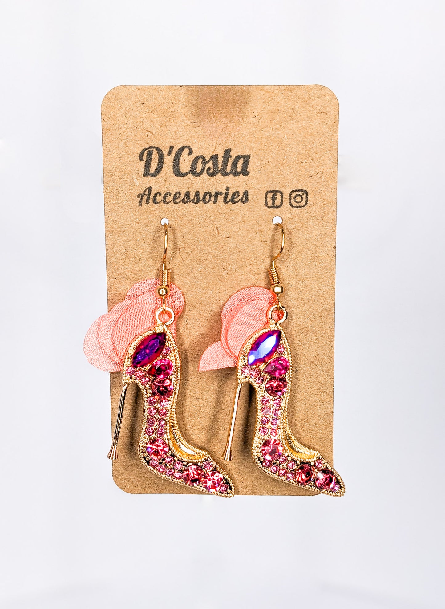 Pink Princess Stiletto Earrings