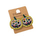 Rhinestone Jack-O-Lantern Earrings