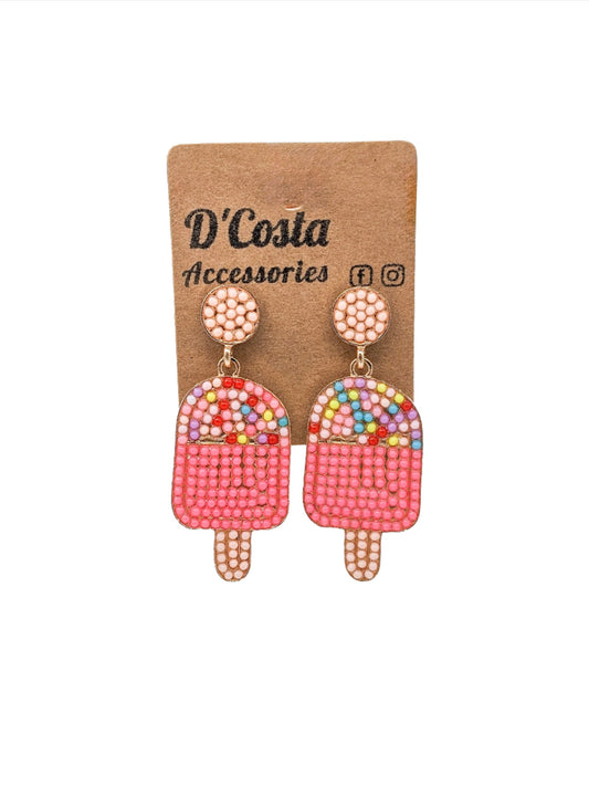 Pink Popsicle Earrings