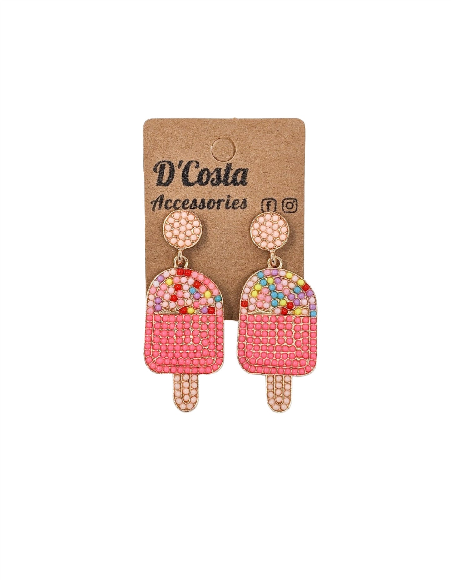 Pink Popsicle Earrings