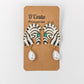 Zebra Statement Earrings