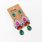 Jewel Drop Chandelier Earrings