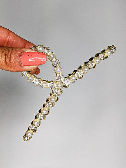 Diamante and Pearl Hair Claw