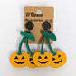 Spooky Jack-O-Lantern Earrings