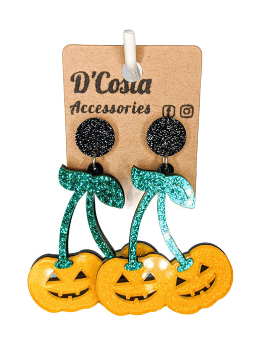 Spooky Jack-O-Lantern Earrings