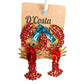 Sparkly Diamante Lobster Earrings